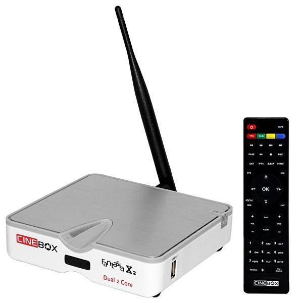 Receptor FTA Cinebox Fantasia X2 Wi Fi HDMI/USB 3D